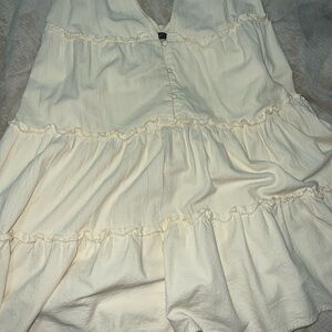 Nasty Gal Cream Textured Dress